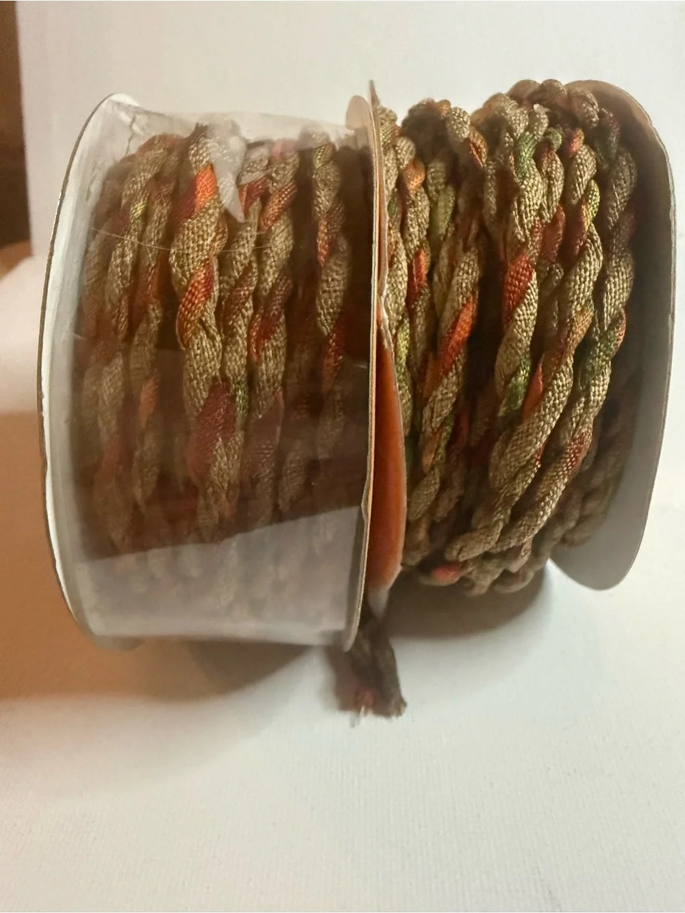 Hobby Lobby Fall Ribbon Garland in Orange, Brown, Green and Burgundy